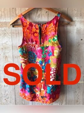 🔵Madewell Eliot Multicolored Silk Tank